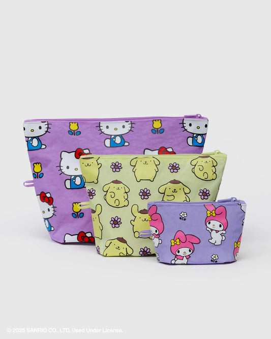 Flat Pouch Set - Hello Kitty & Friends Western