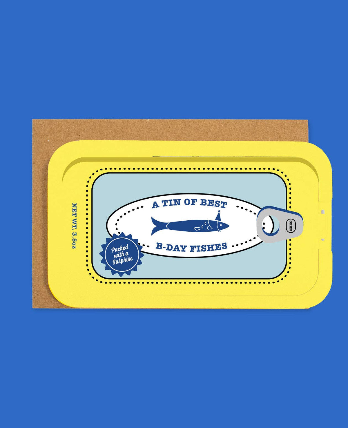 Sardine Can Birthday Card