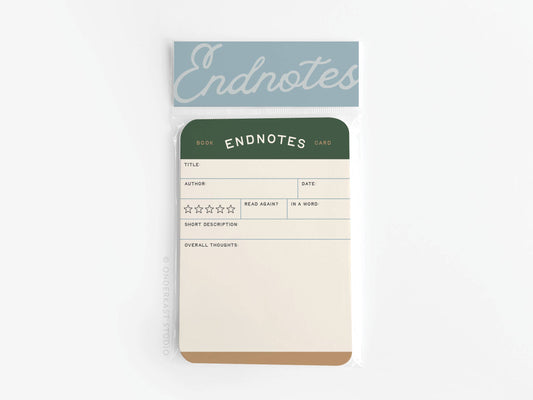 Endnotes Book Review Cards