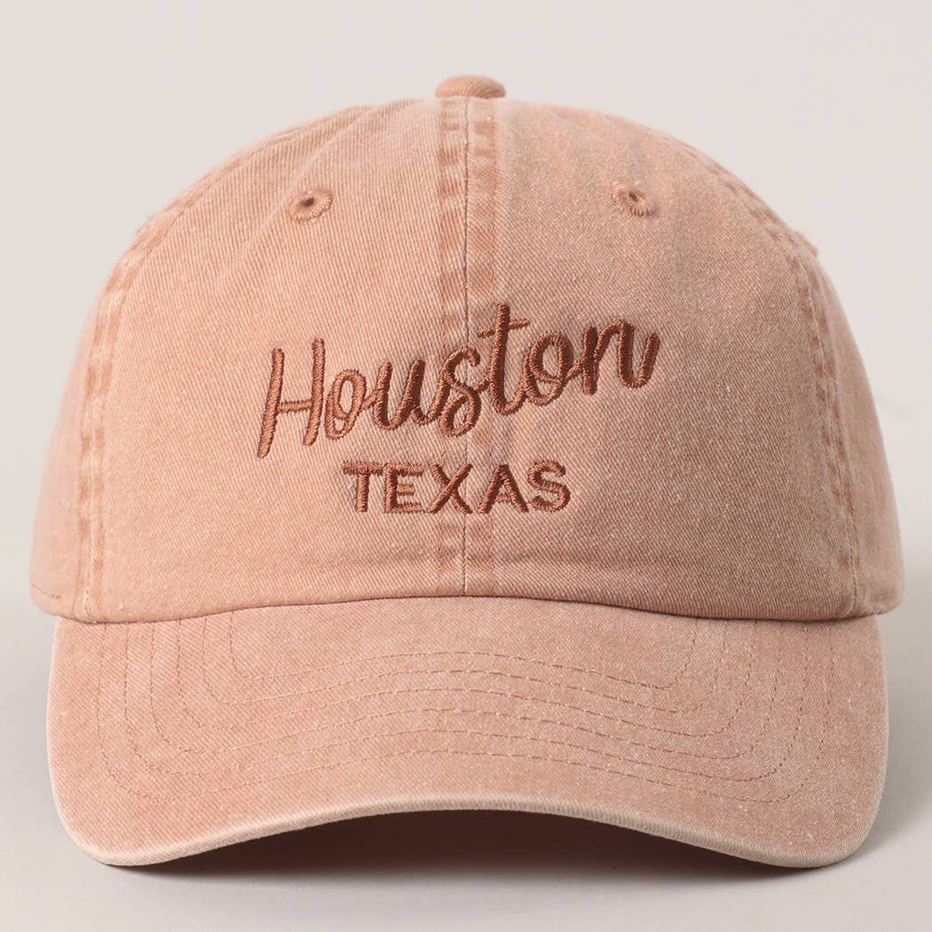 Custom Pigment Washed Hat – City & State Embroidery