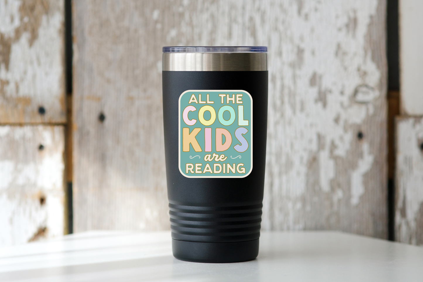All the Cool Kids are Reading Sticker - books, bookshop