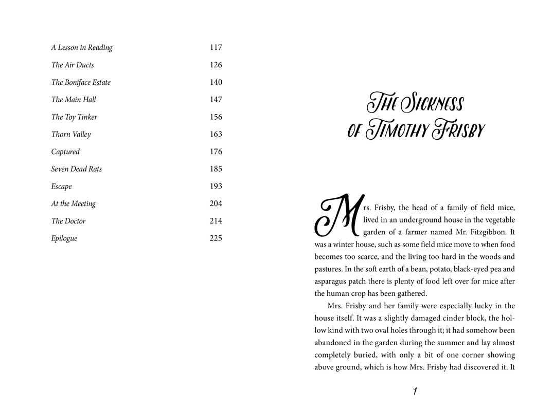Mrs. Frisby and the Rats of Nimh by Robert C. O'Brien: Paperback; 240 pages / English