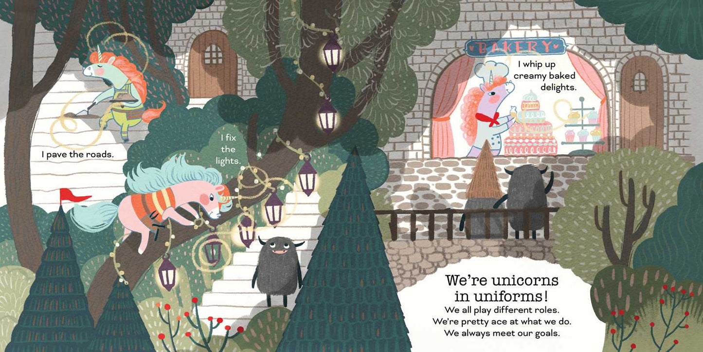 Unicorns in Uniforms by Beth Ferry: Hardcover; 40 pages / English