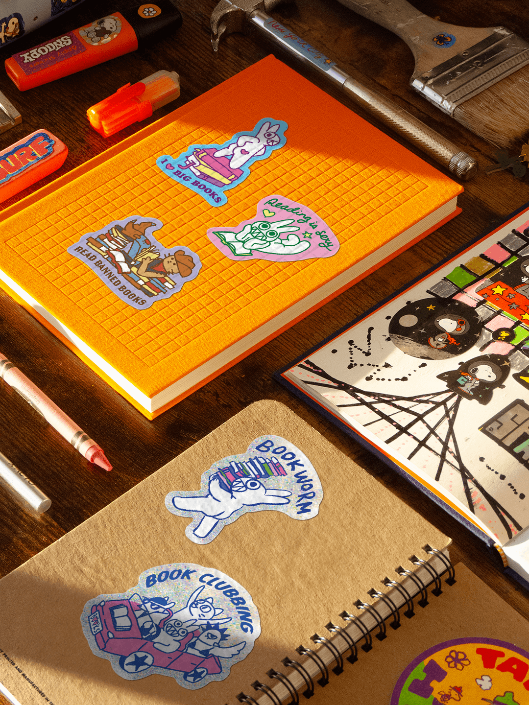 I <3 Big Books by Apply - Die-Cut Sticker (Bookish)