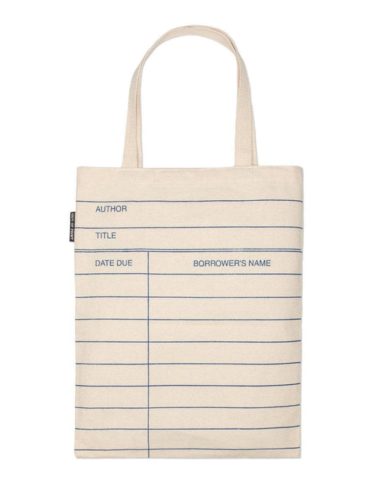 Library Card Natural Tote