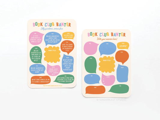 Book Club Banter Book Review Cards