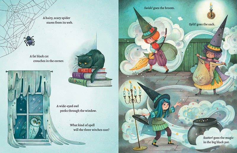 Three Little Witches and the Spooky Old House: Hardcover