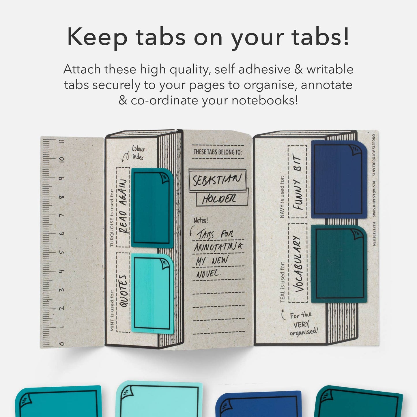 Bookaroo Sticky Tabs: Pinks
