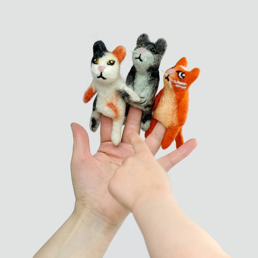 Finger Puppets - Cats - Assorted