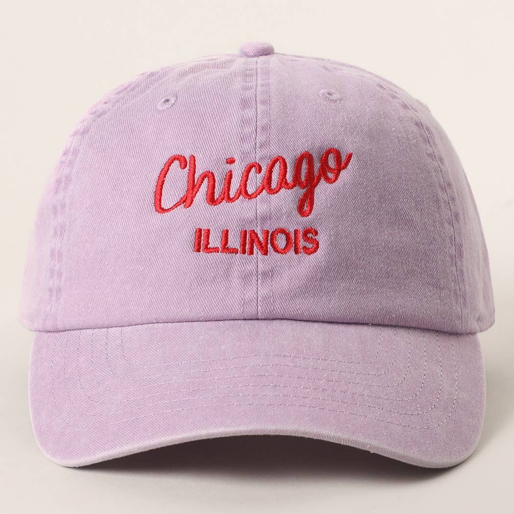 Custom Pigment Washed Hat – City & State Embroidery