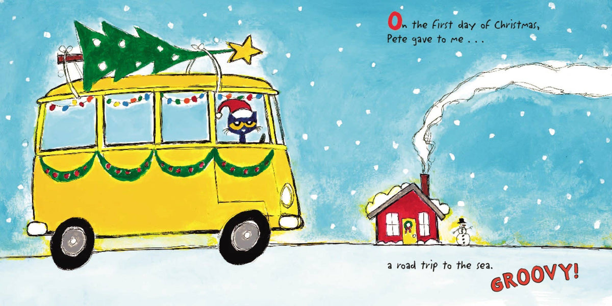 Pete the Cat's 12 Groovy Days of Christmas Gift Edition