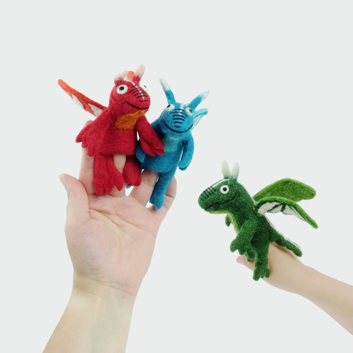 Finger Puppets - Sensory Play - Dragon - Assorted