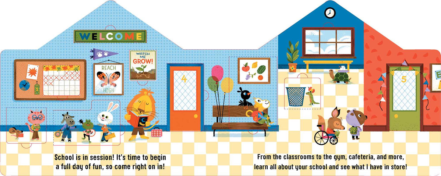 Meet Your School! by Cindy Jin: Board Books; 12 pages / English