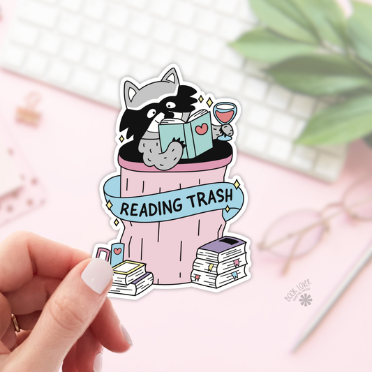 Reading Trash Stickers / Bookish Stickers / Book Lover Gift : 2''