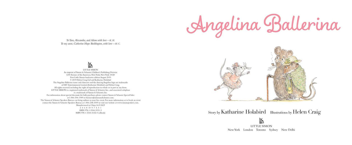 Angelina Ballerina by Katharine Holabird: Hardcover; 32 pages / English