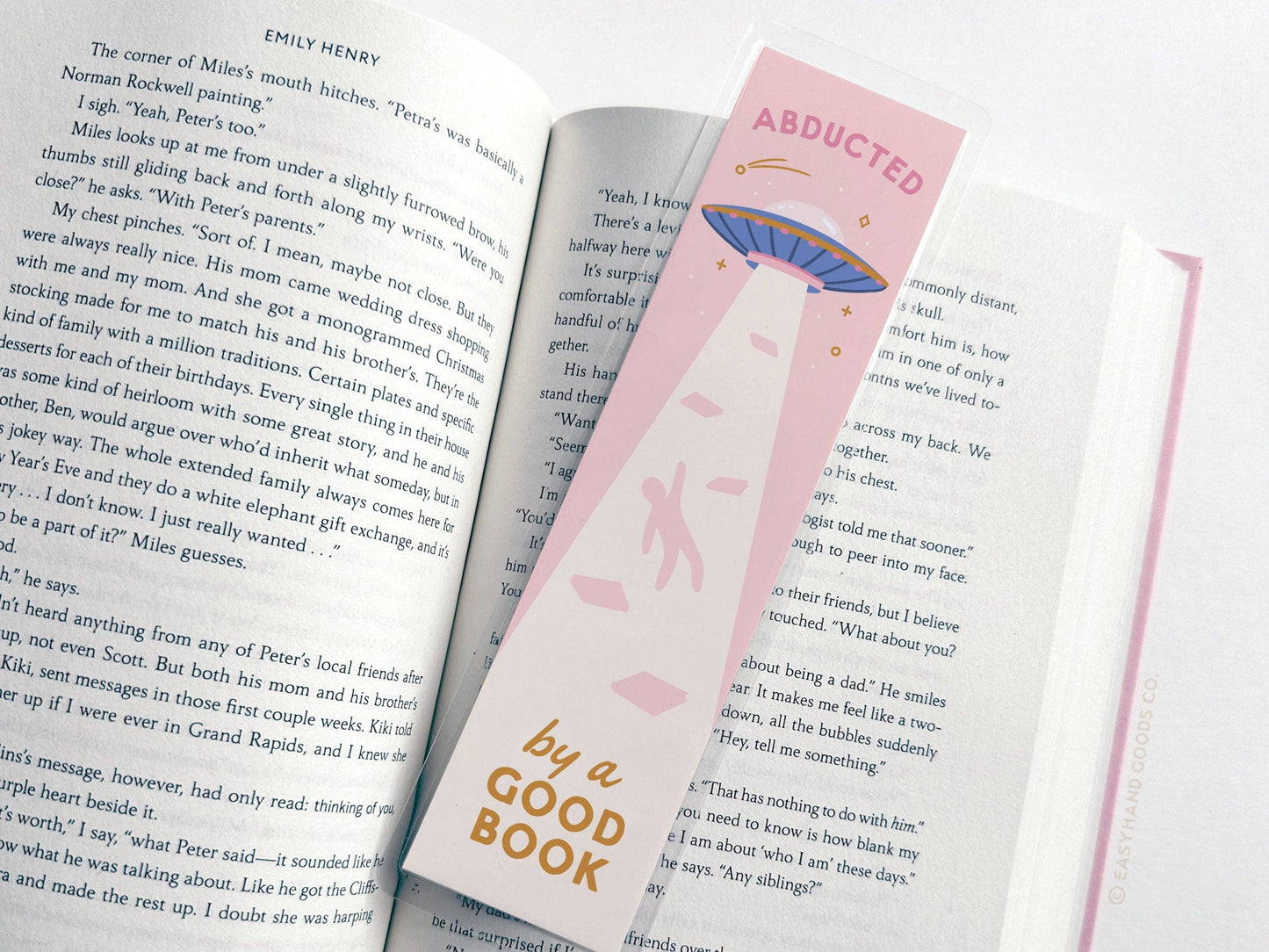 Abducted By A Good Book Laminated Bookmark