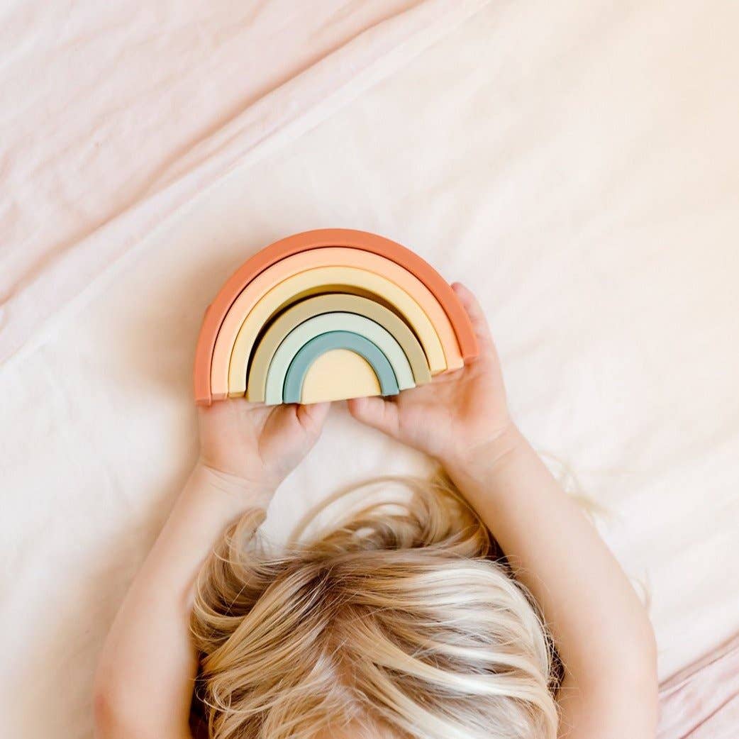 Silicone Rainbow Stacker | Cherry