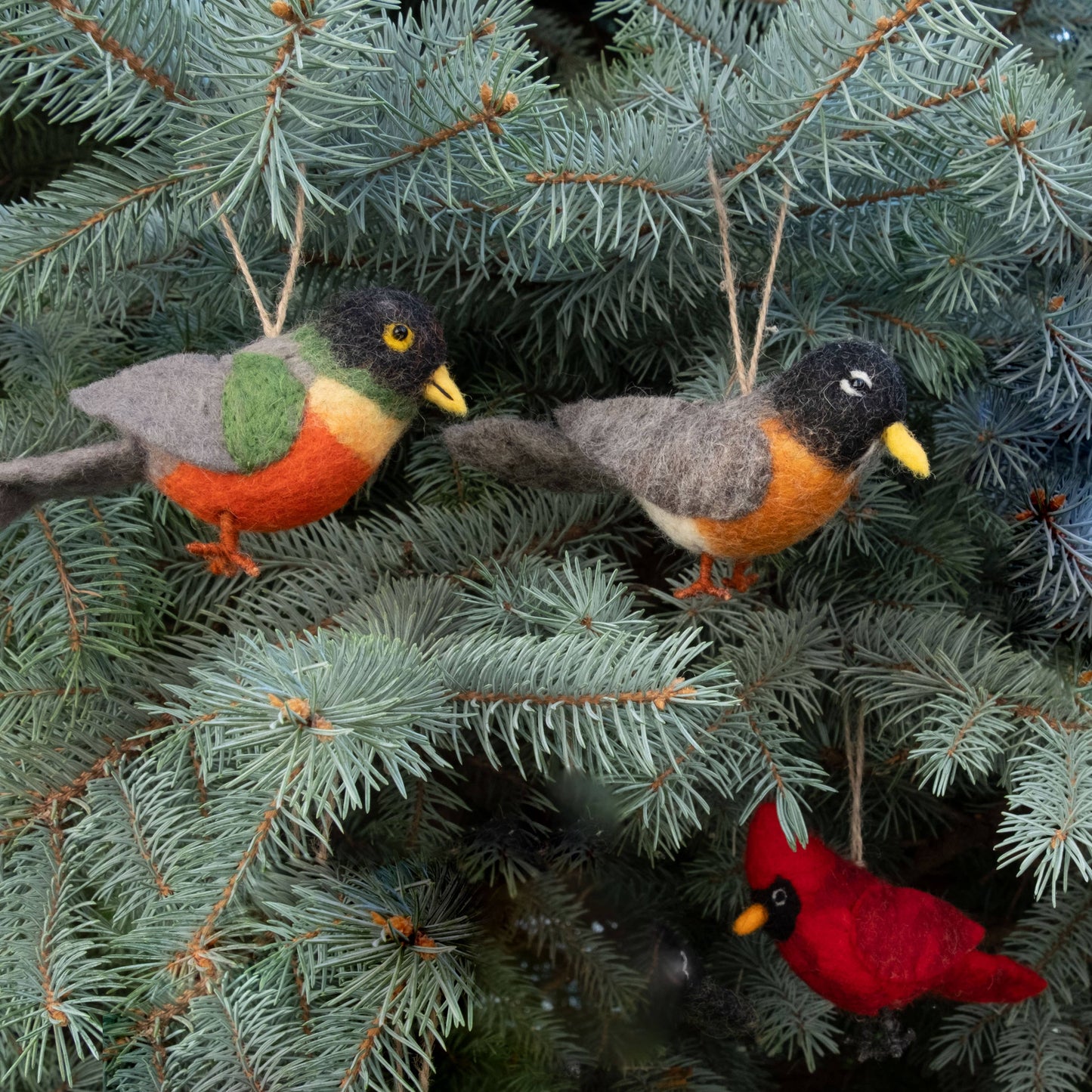 Ornament - Birds - Set of 4