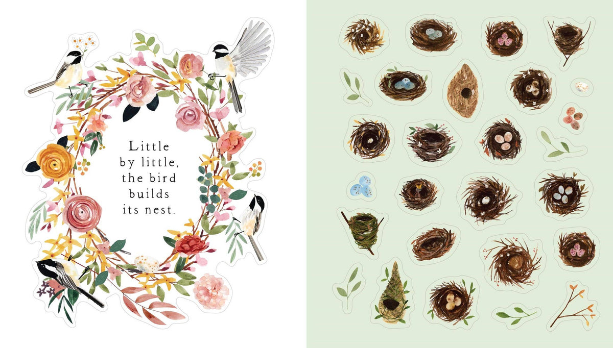 A Bird Lover's Sticker Book: Hardcover