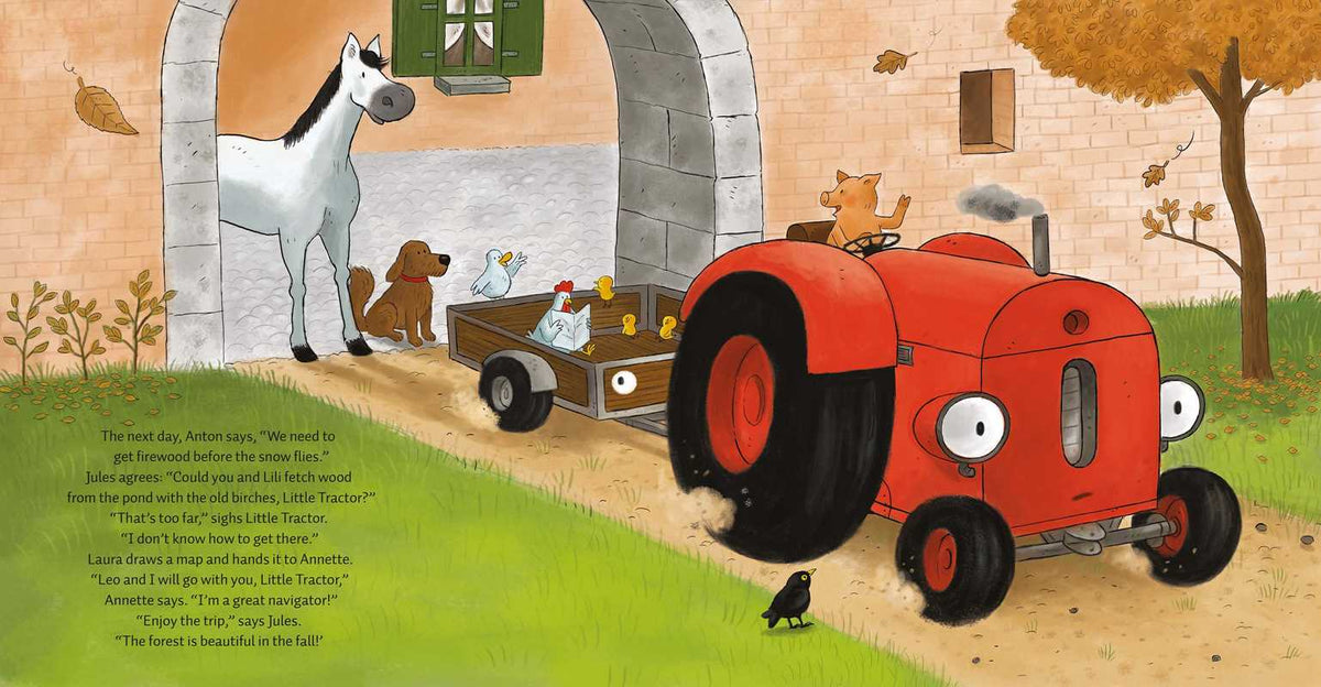 Little Tractor in the Fall by Natalie Quintart: Hardcover; 32 pages / English