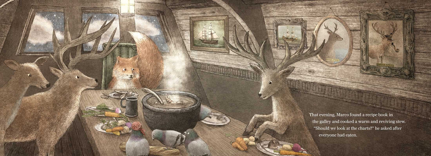Antlered Ship by Dashka Slater: Hardcover; 48 pages / English