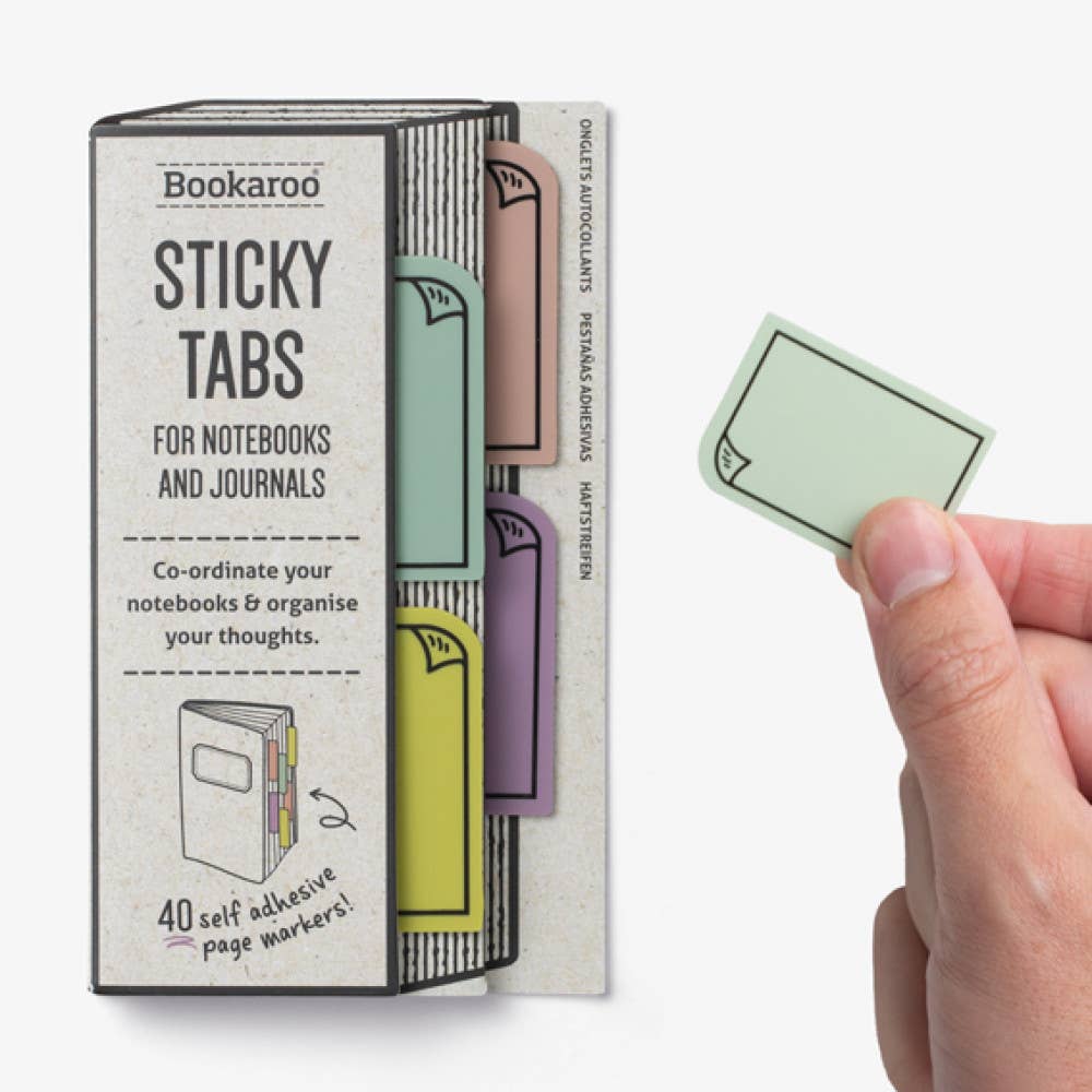 Bookaroo Sticky Tabs: Mono